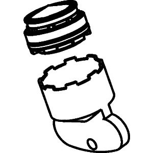 hansgrohe aérateur Axor Citterio M 98998000 bec de bain M 24x1 gris foncé