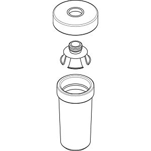 hansgrohe distributeur de lotion pour récipient en céramique 98543000