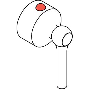 hansgrohe Hebelgriff Axor Terrano Thermostat 37391000 chrom