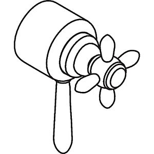 hansgrohe Triostatgriff Axor Carlton chrom 17392000