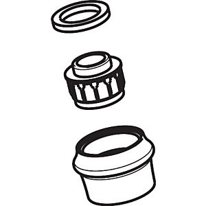 hansgrohe Luftfsprudler Axor Montreux 3-Loch 98583830 Waschtischarmatur Wand polished nickel