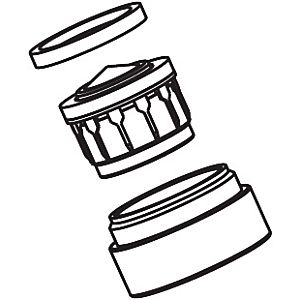 hansgrohe aerator 2000 , 5 GPM chrome 95578000