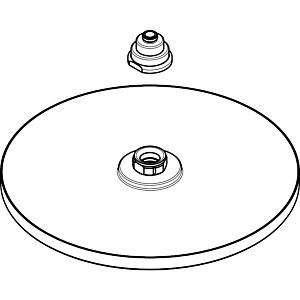 hansgrohe Raindance 240 Tellerkopfbrause 98855000 98855000, chrom,  für Raindance Showerpipe/Connect