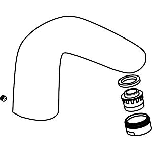 hansgrohe Metropol bec complet 3 trous 97782000 mitigeur de lavabo chrome