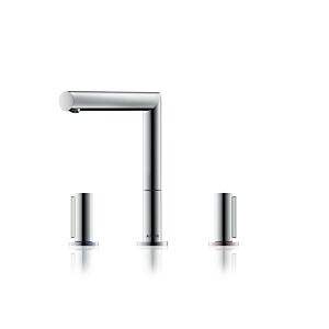Axor Uno 3-Loch Waschtischarmatur 45133000 chrom, mit Zerogriff, mit Ablaufgarnitur