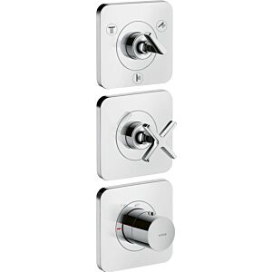 hansgrohe Axor Citterio E Thermostatmodul 36704000 für 3 Verbraucher mit 3 Einzelrosetten chrom