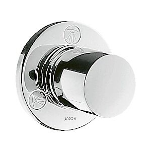 hansgrohe Trio/Quattro set de finition 38933340 vanne d&#39;arrêt et inverseur encastrée, chrome noir brossé