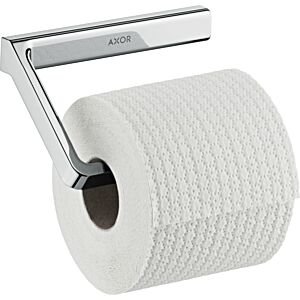 hansgrohe Porte-rouleau de papier Axor 42846800 sans couvercle, montage mural, aspect acier inoxydable