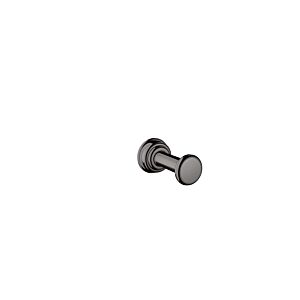 hansgrohe towel hook 42137330 metal, wall-mounted, polished black chrome