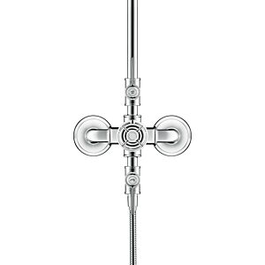 hansgrohe Axor Montreux Showerpipe 16572340 avec thermostat, douche de tête, 240 mm, 1jet, chrome noir brossé