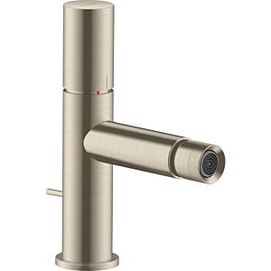 Axor Uno Bidetarmatur 45200820 Brushed Nickel, mit Zerogriff, mit Ablaufgarnitur