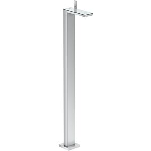 hansgrohe Axor MyEdition mitigeur lavabo 47040600 projection 196 mm, au sol, avec bonde push-open, chrome / verre noir