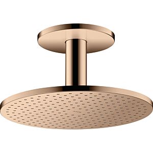 hansgrohe Axor overhead shower 35304300 with ceiling connection, polished red gold