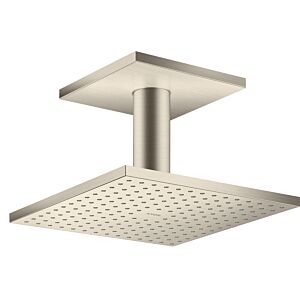 hansgrohe Axor overhead shower 35312820 with ceiling connection, brushed nickel