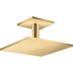 hansgrohe Axor overhead shower 35316250 with ceiling connection, brushed gold optic