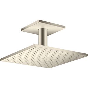 hansgrohe Axor overhead shower 35316820 with ceiling connection, brushed nickel