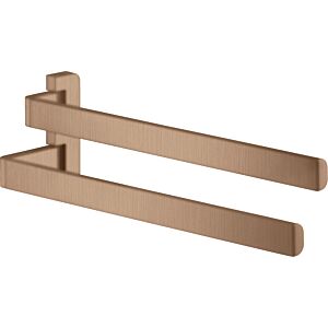 hansgrohe Axor porte-serviettes 42821310 409 mm, 2 bras, pivotante , or rouge brossé