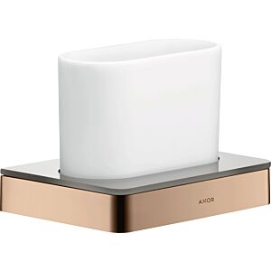 hansgrohe Axor toothbrush holder 42834300 glass, wall-mounted, polished red gold