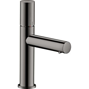 hansgrohe Axor Uno mitigeur lavabo 45002330 projection 123mm, avec poignée zéro, garniture de vidange déverrouillable, chrome noir poli
