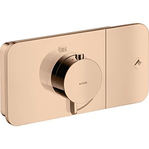 hansgrohe Axor One trim kit 45711300 concealed thermostat module, 1 outlet, polished red gold