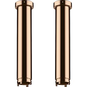 hansgrohe AXOR ShowerSolutions extension set 13603300 230 mm for ceiling mounting ShowerHeaven 1200/300 4jet, Polished Red Gold