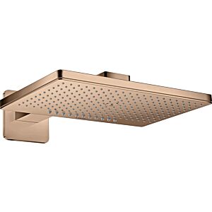 hansgrohe douche de tête Axor 35275300 avec bras de douche, rosace, or rouge poli