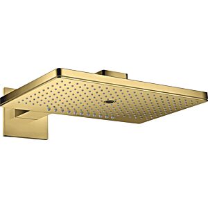 hansgrohe Axor douche de tête 35282990 avec bras de douche, rosace carrée, optique or poli