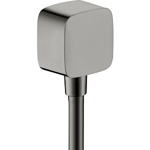 hansgrohe Axor hose connector 36731330 with backflow preventer, polished black chrome