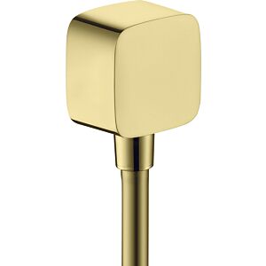 hansgrohe Axor hose connector 36731990 with backflow preventer, polished gold optic