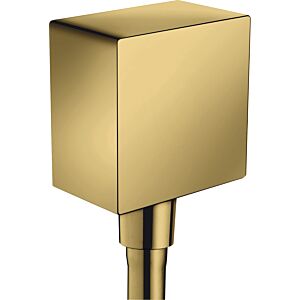 hansgrohe Axor Schlauchanschluss 36732990 eckig, mit Rückflussverhinderer, polished gold optic