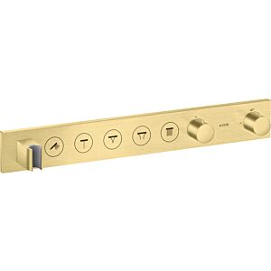 hansgrohe Axor Select trim set 18358950 concealed thermostat module, 5 outlets, brushed brass