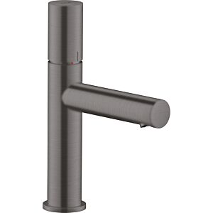 hansgrohe Axor Uno mitigeur lavabo 45002340 projection 123mm, avec poignée zéro, garniture de vidange déverrouillable, chrome noir brossé