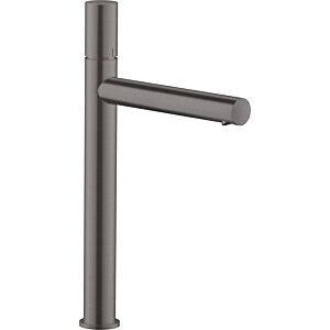 hansgrohe Axor Uno mitigeur lavabo 45004340 projection 198mm, garniture de vidange déverrouillable, avec poignée zéro, chrome noir brossé