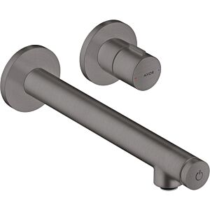 hansgrohe Axor Uno set de finition 45113340 encastré mitigeur lavabo , avec saillie 221mm, chrome noir brossé