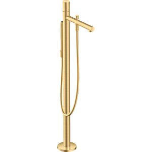 hansgrohe Axor Uno trim set 45416250 bath mixer, floor-standing, with zero handle, brushed gold optic