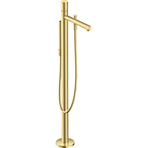 hansgrohe Axor Uno Fertigmontageset 45416950 Wannenarmatur, bodenstehend, mit Zerogriff, brushed brass