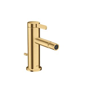hansgrohe Axor One Bidetarmatur 48210250 Ausladung 113mm, mit Zugstangen-Ablaufgarnitur, brushed gold optic