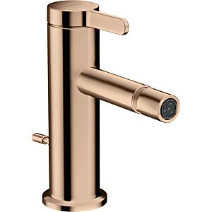 hansgrohe Axor One mitigeur de bidet 48210300 projection 113mm, avec tirette garniture de vidange , or rouge poli