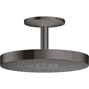 hansgrohe douche de tête Axor One 48493340 avec raccordement au plafond, 1jet, chrome noir brossé