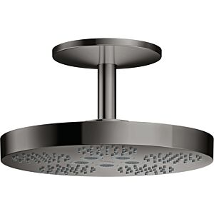 hansgrohe douche de tête Axor One 48494330 avec raccordement au plafond, 2jet, chrome noir poli