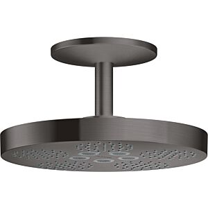 hansgrohe Axor One overhead shower 48494340 with ceiling connection, 2jet, brushed black chrome
