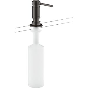 hansgrohe Spülmittelspender version encastrable, projection 91mm, noir brossé chromé