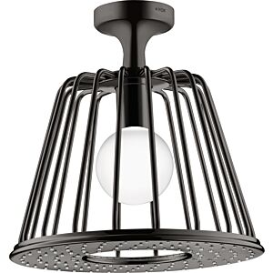 hansgrohe Axor LampShower overhead shower 26032330 with ceiling connection, polished black chrome