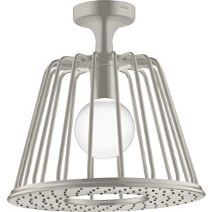 hansgrohe Axor LampShower Kopfbrause 26032800 mit Deckenanschluss, stainless steel optic