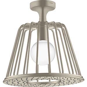 hansgrohe Axor LampShower overhead shower 26032820 with ceiling connection, brushed nickel