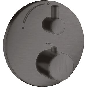 hansgrohe Axor Uno trim set 38700340 concealed thermostat, with shut-off valve, brushed black chrome
