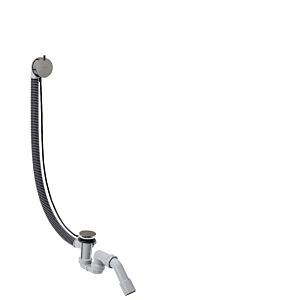 hansgrohe Flexaplus set complet 58318330 set de vidage et trop-plein, chrome noir poli