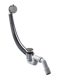 hansgrohe Flexaplus complete set 58316330 waste and overflow set, polished black chrome