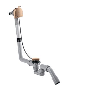hansgrohe Exafill complete set 58307300 bath spout, waste and overflow set, polished red gold