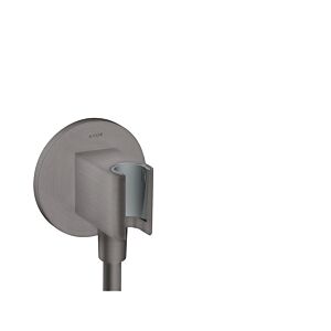 hansgrohe Axor Portereinheit 36733340 rund, mit Rückflussverhinderer, integrierte Haltefunktion, brushed black chrome